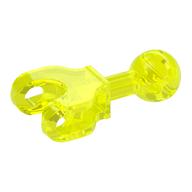 Large Figure Skeletal, Limb, 4L with Ball Joint on Axle and Ball Socket Trans-Neon Green