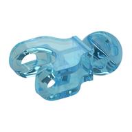 Large Figure Skeletal, Limb with Ball Joint and Ball Socket, Short Transparent-Hellblau