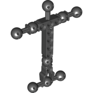 Large Figure Skeletal, Torso with 9 Ball Joints, and 8 Holes, Large Schwarz