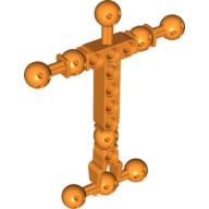 Large Figure Skeletal, Torso with 9 Ball Joints, and 8 Holes, Large Orange