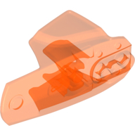 Large Figure Limb Cover, Size 6, Armor with Ball Joint Socket Trans-Neon Orange