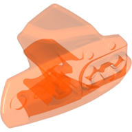 Large Figure Limb Cover, Size 5, Armor with Ball Joint Socket Trans-Neon Orange
