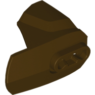 Large Figure Limb Cover, Size 4, Armor with Ball Joint Socket Dark Brown