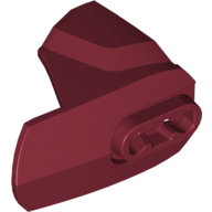 Large Figure Limb Cover, Size 4, Armor with Ball Joint Socket Dark Red