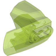 Large Figure Limb Cover, Size 4, Armor with Ball Joint Socket Trans-Bright Green