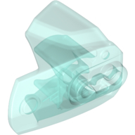 Large Figure Limb Cover, Size 4, Armor with Ball Joint Socket Trans-Light Blue
