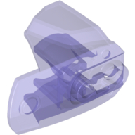Large Figure Limb Cover, Size 4, Armor with Ball Joint Socket Trans-Purple