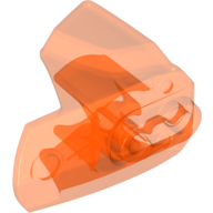 Large Figure Limb Cover, Size 4, Armor with Ball Joint Socket Trans-Neon Orange