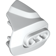 Large Figure Limb Cover, Size 3, Armor with Ball Joint Socket White