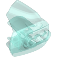 Large Figure Limb Cover, Size 3, Armor with Ball Joint Socket Trans-Light Blue
