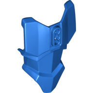 Large Figure Torso Cover, Armour with 2 Chest Holes and Ball Joint Socket Blau