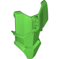 Large Figure Torso Cover, Armour with 2 Chest Holes and Ball Joint Socket Bright Green