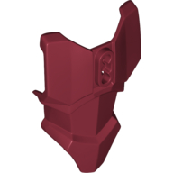 Large Figure Torso Cover, Armour with 2 Chest Holes and Ball Joint Socket Dark Red