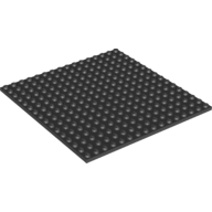 Platte 16 × 16 Schwarz