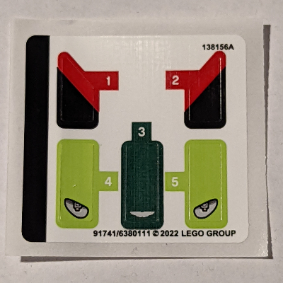 Stickerbogen für Set 30434-1 [Keine Farbe/Beliebige Farbe]