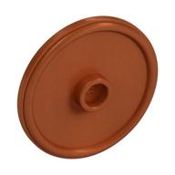 Shield Round with Stud and Raised Rim [Plain] Pearl Copper
