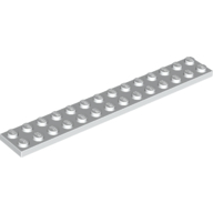 Plate 2 × 14 White