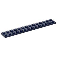 Platte 2 × 14 Dunkelblau