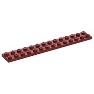 Platte 2 × 14 Dunkelrot