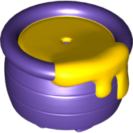 Duplo Honey Pot with Base Dark Purple