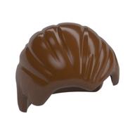 Hair Combed Back Reddish Brown