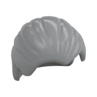 Hair Combed Back Hellblaugrau