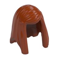 Hair Long Smooth with Bangs Swept to the Right Dunkelorange