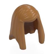 Hair Long Smooth with Bangs Swept to the Right Medium Nougat