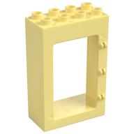 Duplo Door Frame 2 × 4 × 5 Bright Light Yellow