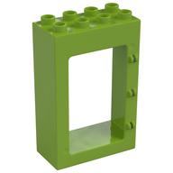 Duplo Door Frame 2 × 4 × 5 Lime