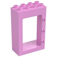 Duplo Door Frame 2 × 4 × 5 Bright Pink