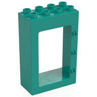 Duplo Door Frame 2 × 4 × 5 Dark Turquoise