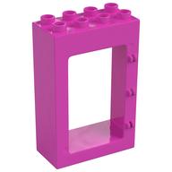 Duplo Door Frame 2 × 4 × 5 Dark Pink