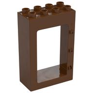 Duplo Door Frame 2 × 4 × 5 Reddish Brown