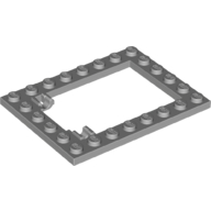 Plate Special 6 × 8 Trap Door Frame Horizontal [Long Pin Holders] Light Bluish Gray