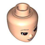 Minidoll Head, Reddish Brown Eyes Print (Elves Sky Captain) in 