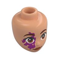 Minidoll Head, Reddish Brown Eyebrows, Brown Eyes, Nougat Lips, Magenta Naevus Spot Nougat