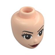Minidoll Head, Reddish Brown Eyes, Dark Red Lips Hellnougat