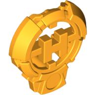 Large Figure Chest Badge with 'H' Hero Factory Logo Design Bright Light Orange