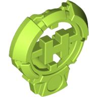 Large Figure Chest Badge with 'H' Hero Factory Logo Design Lime