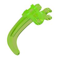 Large Figure Weapon Claw, with Clip Transparent-Hellgrün