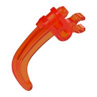 Large Figure Weapon Claw, with Clip Trans-Neon Orange