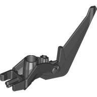 Large Figure Weapon Blade, Angled Black