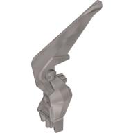 Large Figure Weapon Blade, Angled Flat Silver