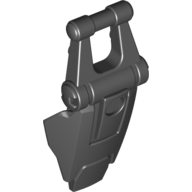 Large Figure Shield, with Handle for Clip Black