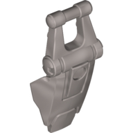 Large Figure Shield, with Handle for Clip Flat Silver