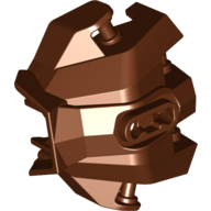 Large Figure Hand Cover, Armor with Handles for Clips Reddish Brown