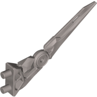 Large Figure Weapon Blade / Claw / Spike, Flexible Mattsilber