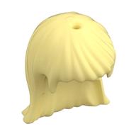 Haare lang gerade [2 Löcher] Leuchtendes Hellgelb