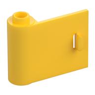 Door 1 × 3 × 2 Left - Open Between Top and Bottom Hinge Yellow